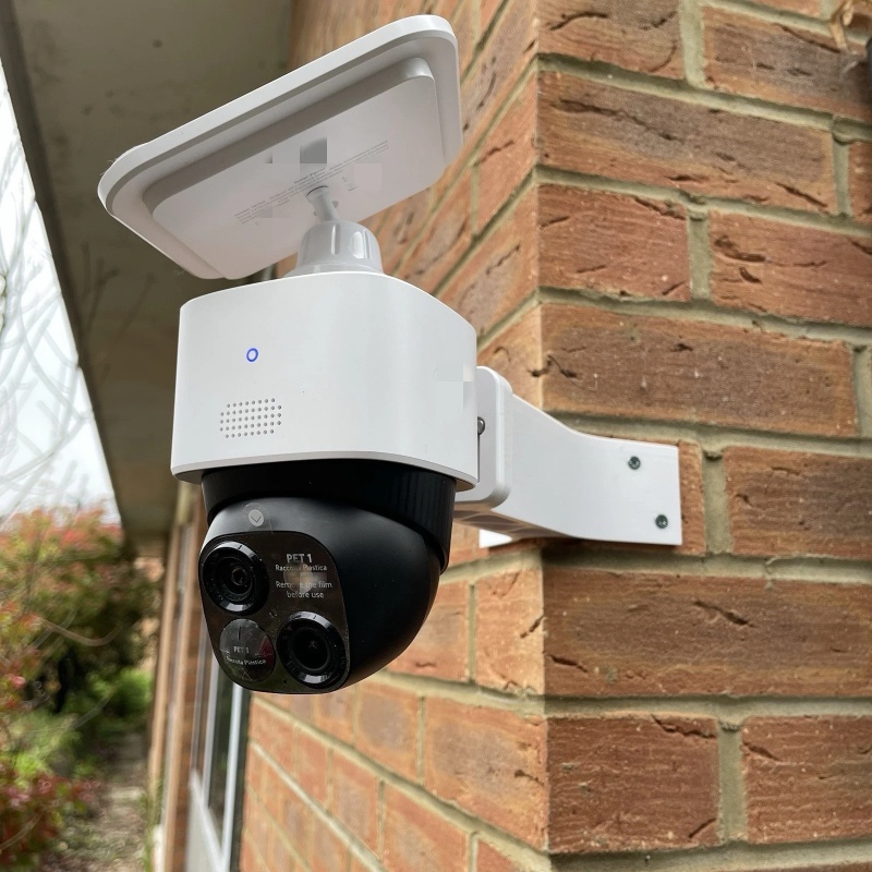 Eufy Camera S340 - สำหรับยูฟาย S340 โซโลแคม ขายึดติดผนังแบบมุมโค้ง แขนยืดได้ไกล ภายนอก