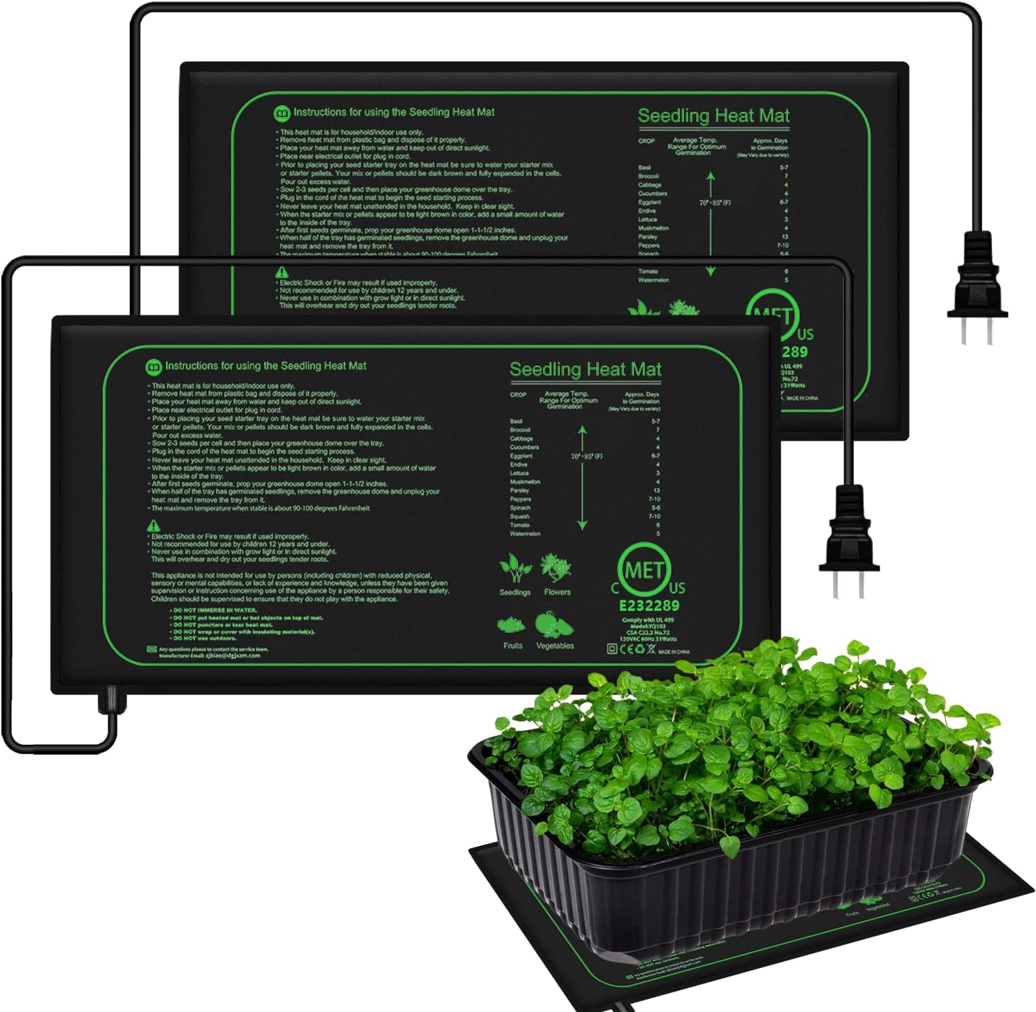 10/25/50 ซม.ต้นกล้าความร้อนในร - Heat Mat Seedling บทวิจารณ์และราคา